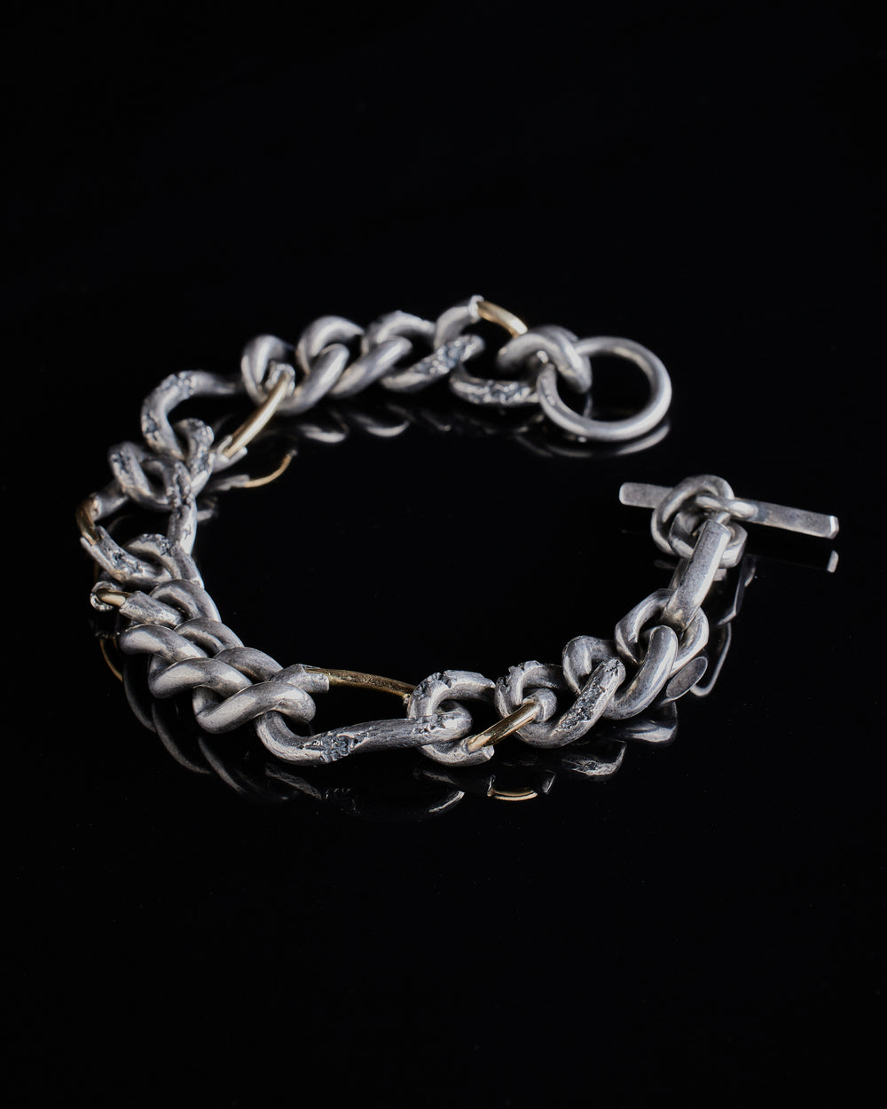 Gold Constructed Chain Bracelet