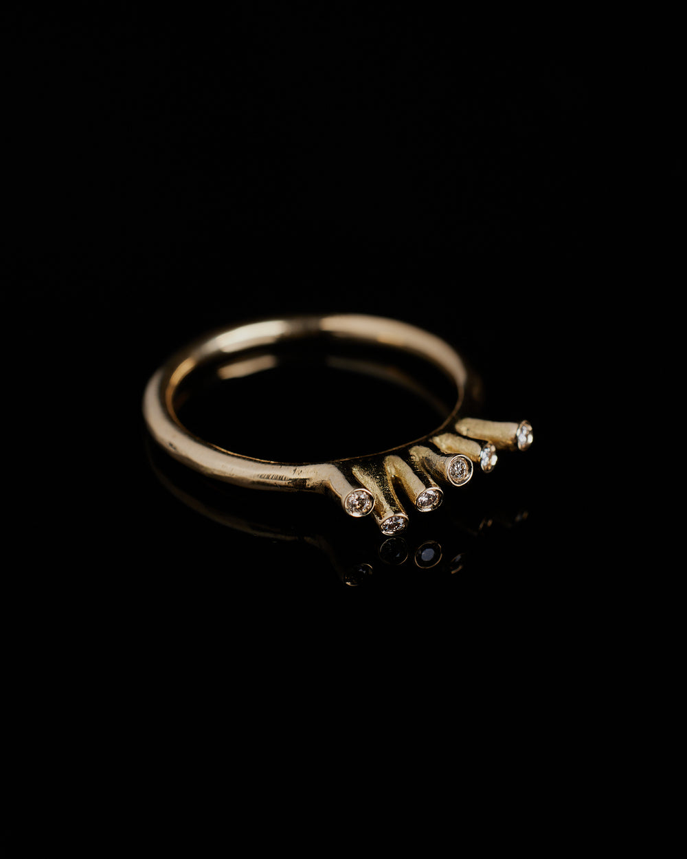 Gold Coral C Ring