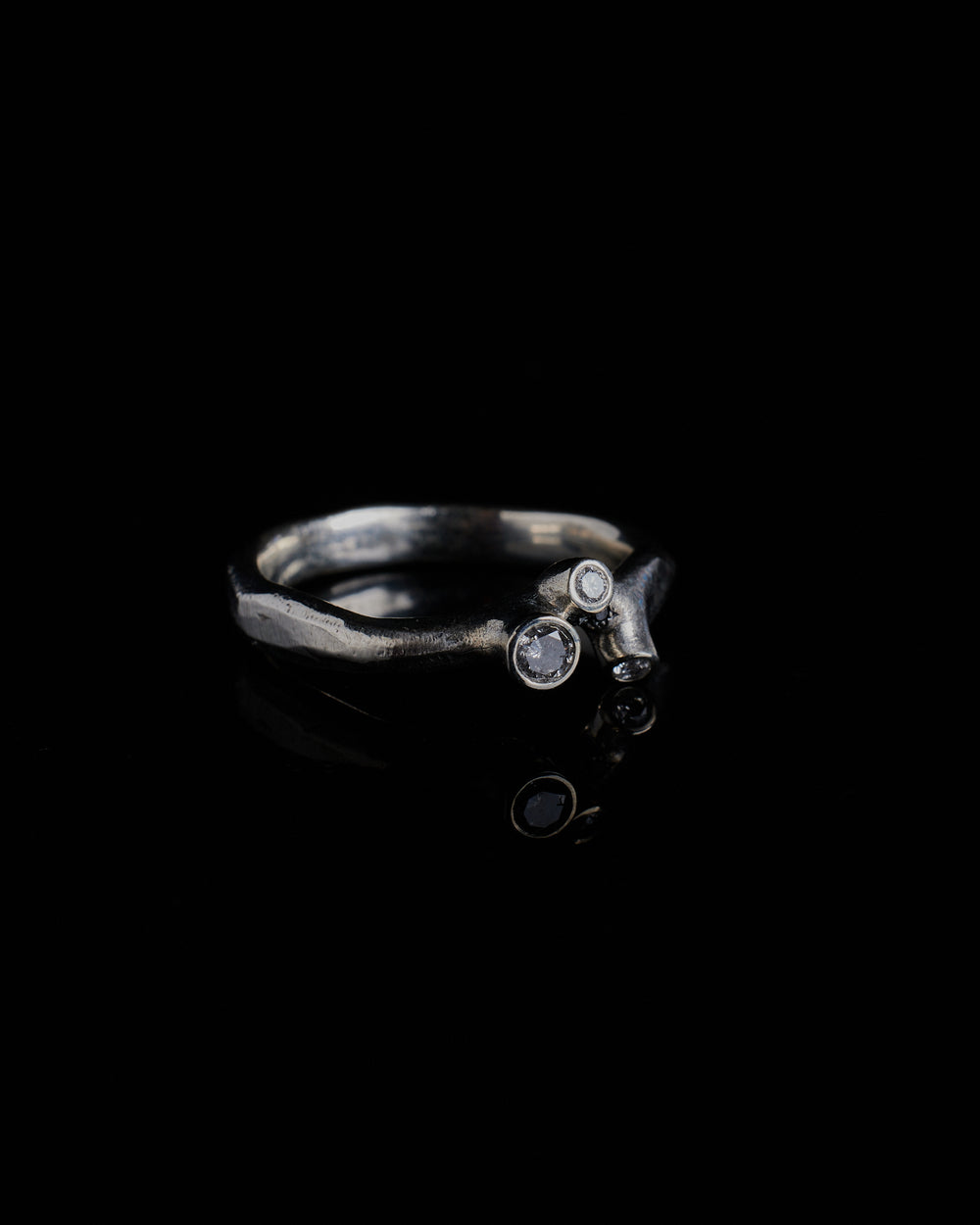 Grey Torn Ring