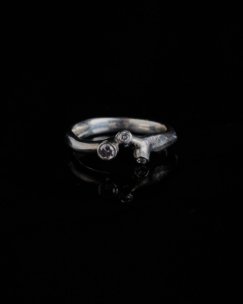 Grey Torn Ring