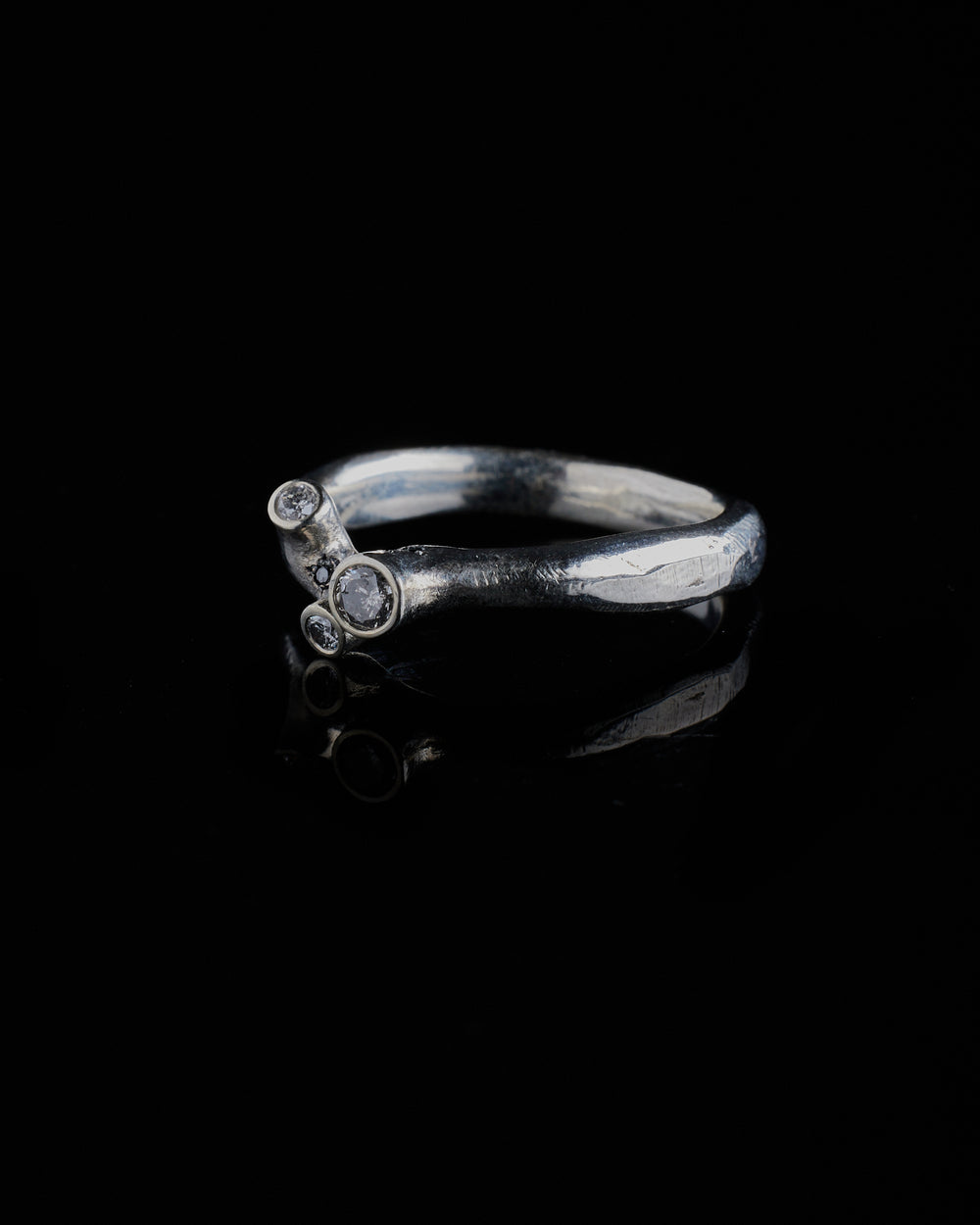 Grey Torn Ring