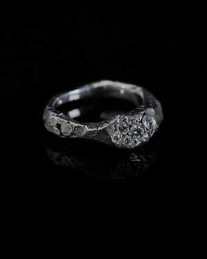 Silver Stones Rock Ring