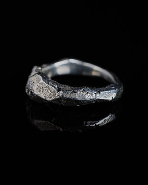 Silver Stones Rock Ring