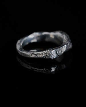 Silver Stones Rock Ring
