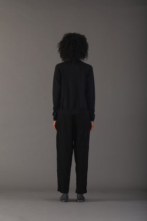 Long SLV Knit Top Cotton